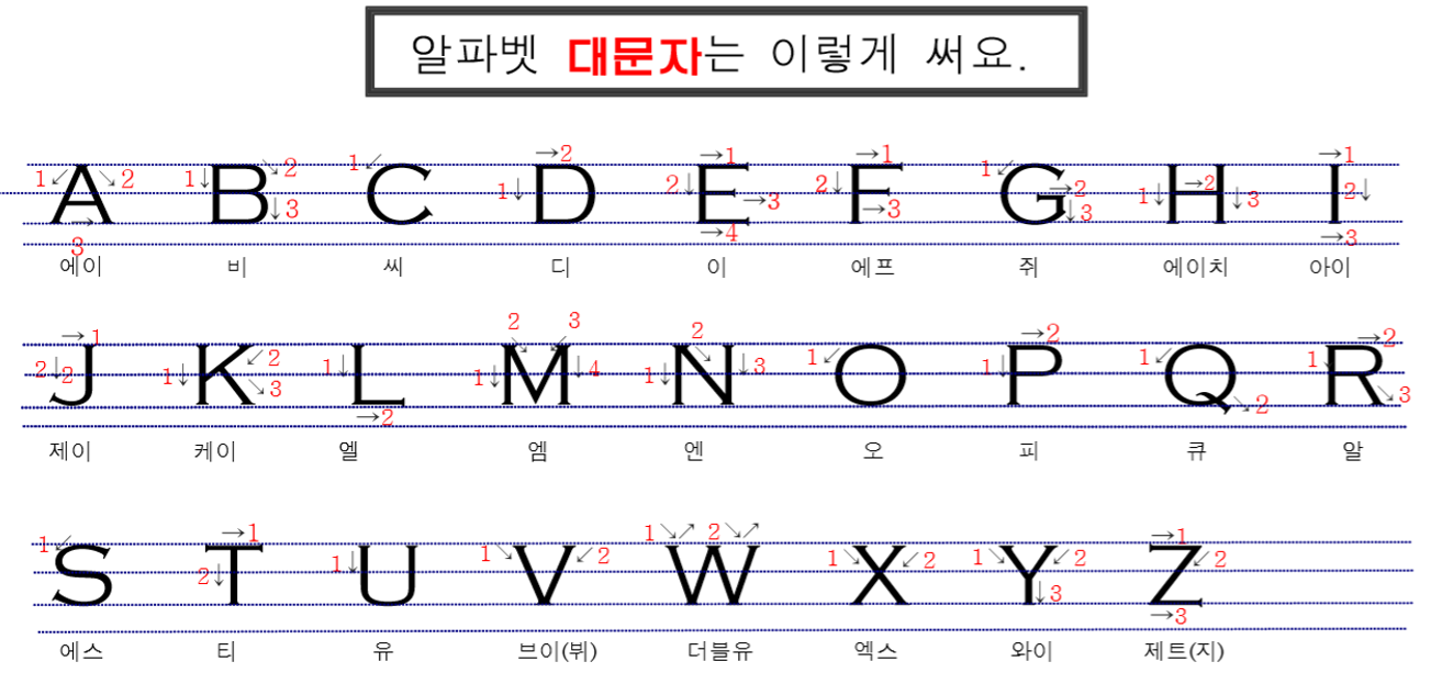 알파벳 대문자