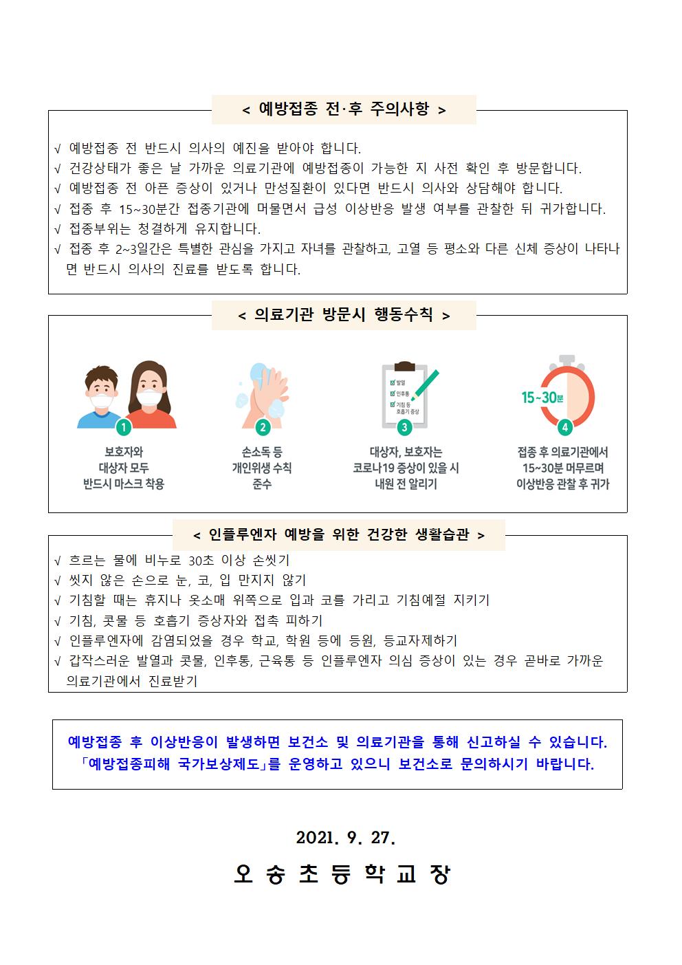 어린이 인플루엔자(독감) 국가예방접종지원 안내002