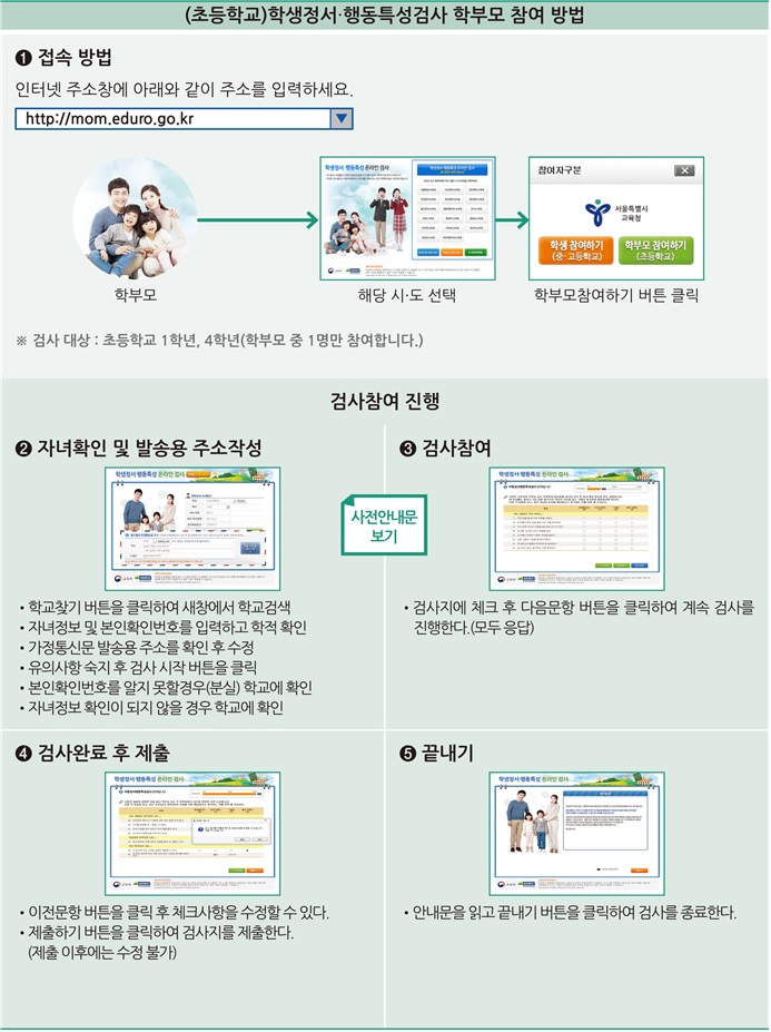 정서행동특성검사 참여방법