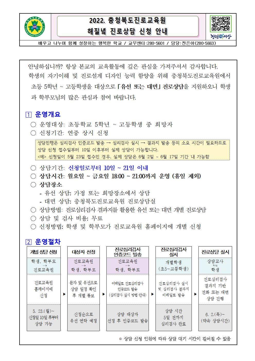 2022.해질녘 진로상담 신청 안내001