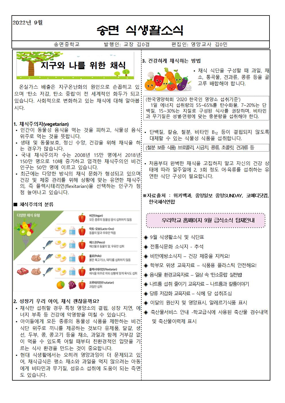 송면초등학교_9월 식생활소식지_m001