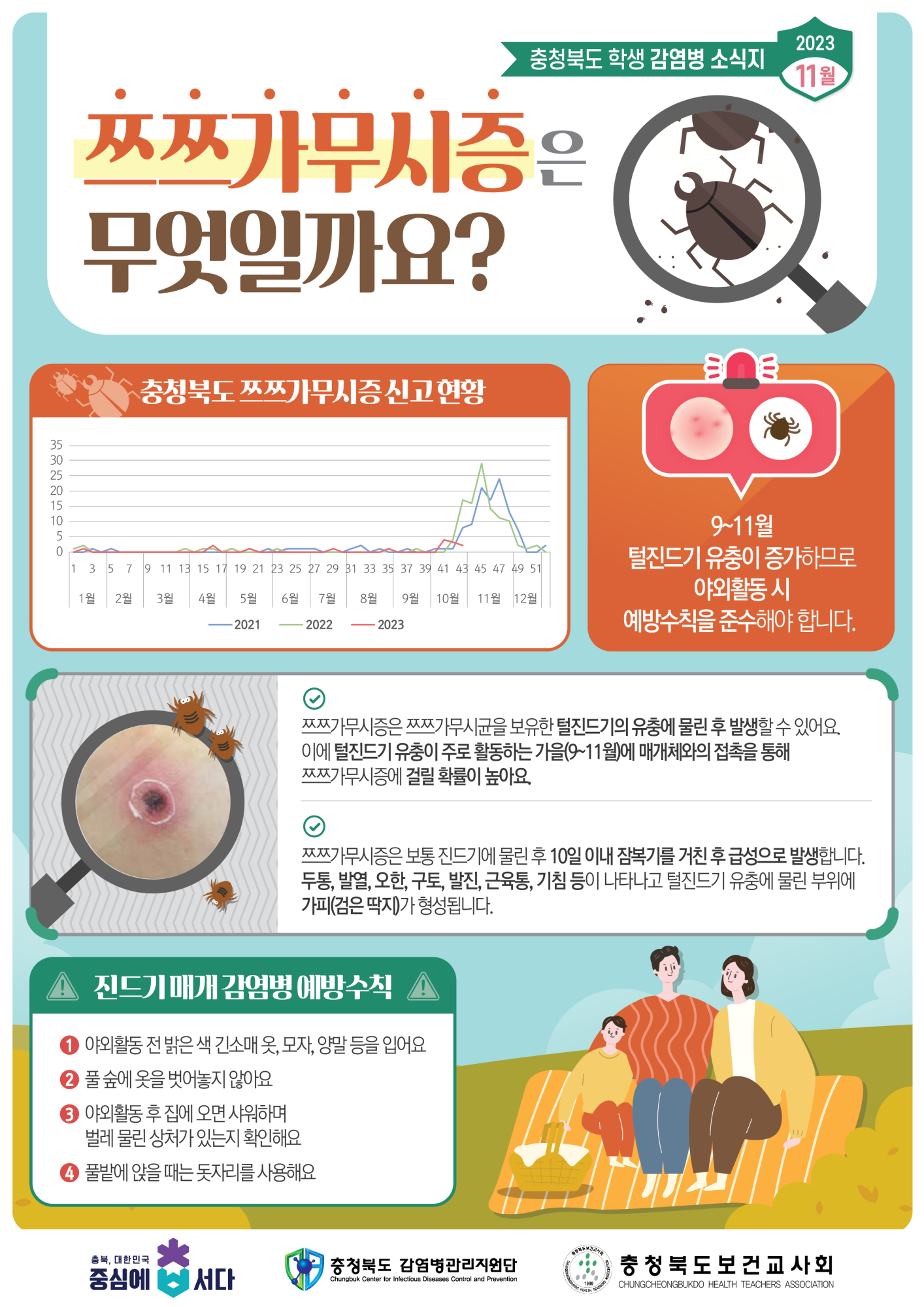 충청북도 학생감염병소식지(2023년 11월호)