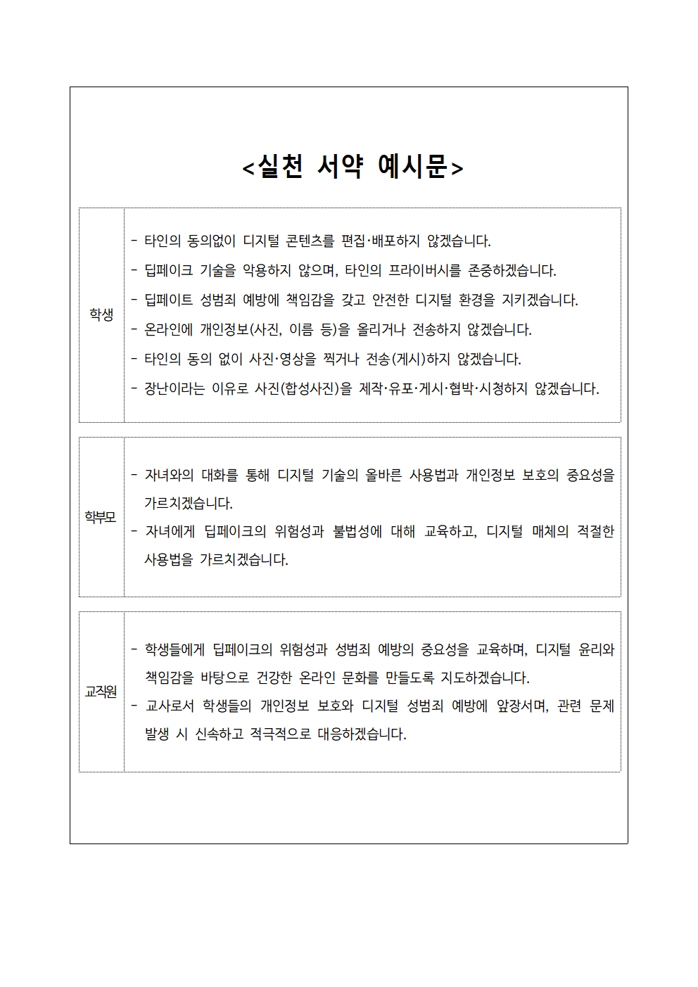 딥페이크 성범죄 예방을 위한 교육 3주체 실천 서약 챌린지 참여 안내002