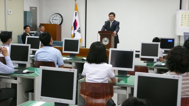 본교 구중천 교장선생님의 훈화