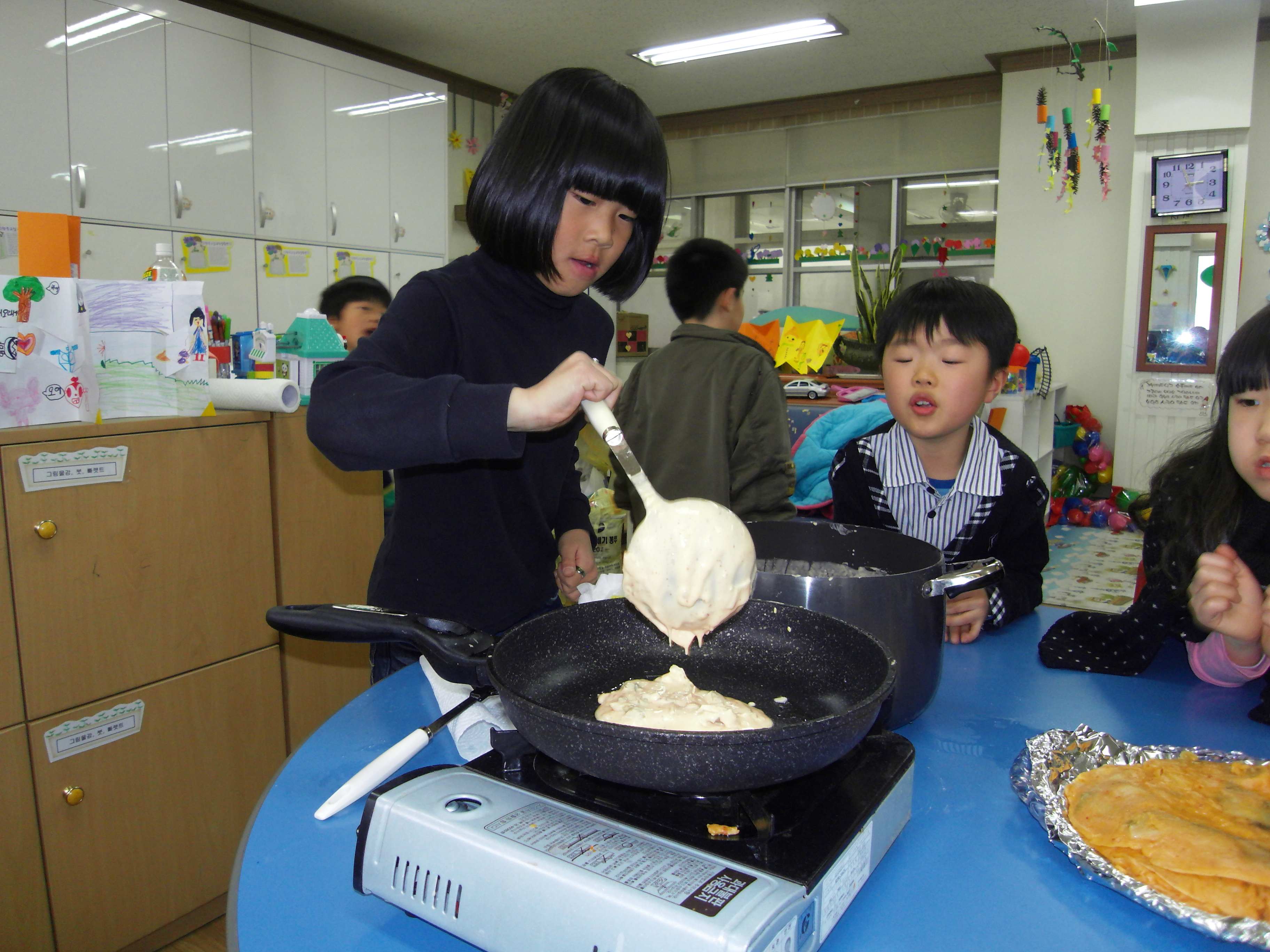 김장김치로 김치전 만들기