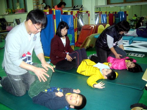 직업기능시간의 중학교 신변자립부