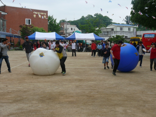 공굴리기 장면입니다