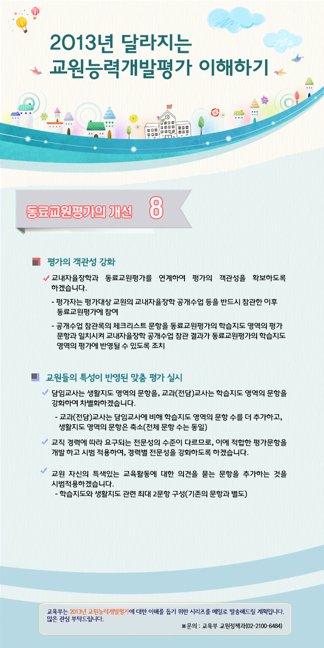 8-2013년 달라지는 교원능력 개발평가 이해하기-동료교원평가의 개선