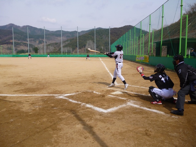 수안보야구장경기