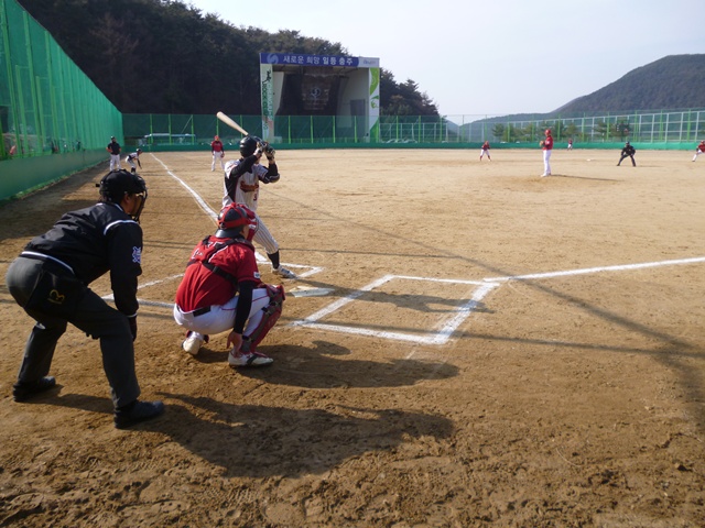 수안보야구장 경기