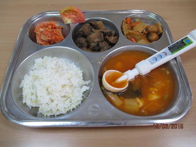 기장밥,순두부찌개,어묵당근볶음,가지나물,배추김치,토마토/꿀