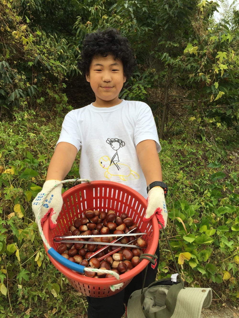 이 만큼 땄어요