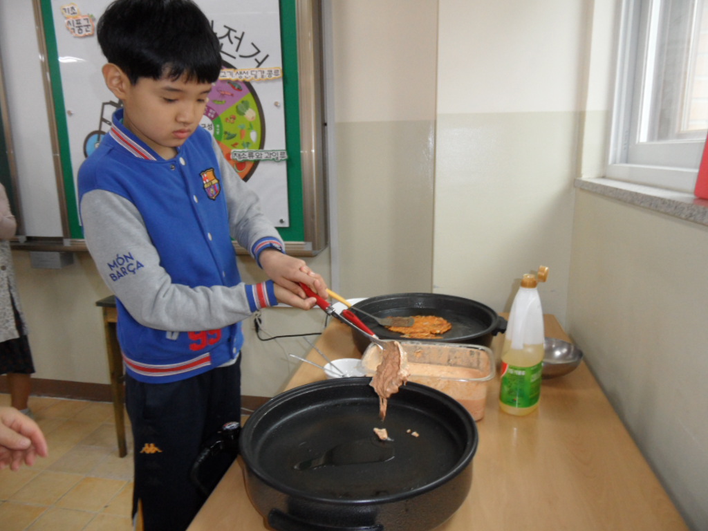 라면 끓이기, 김치전 