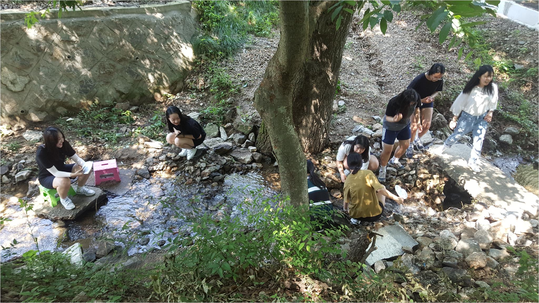 시원한 계곡물과 함께 더위를 날리다.