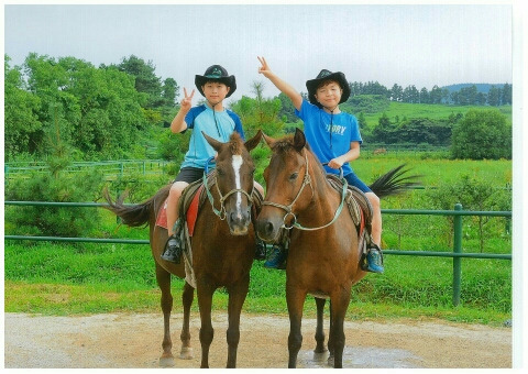 형과 승마체험