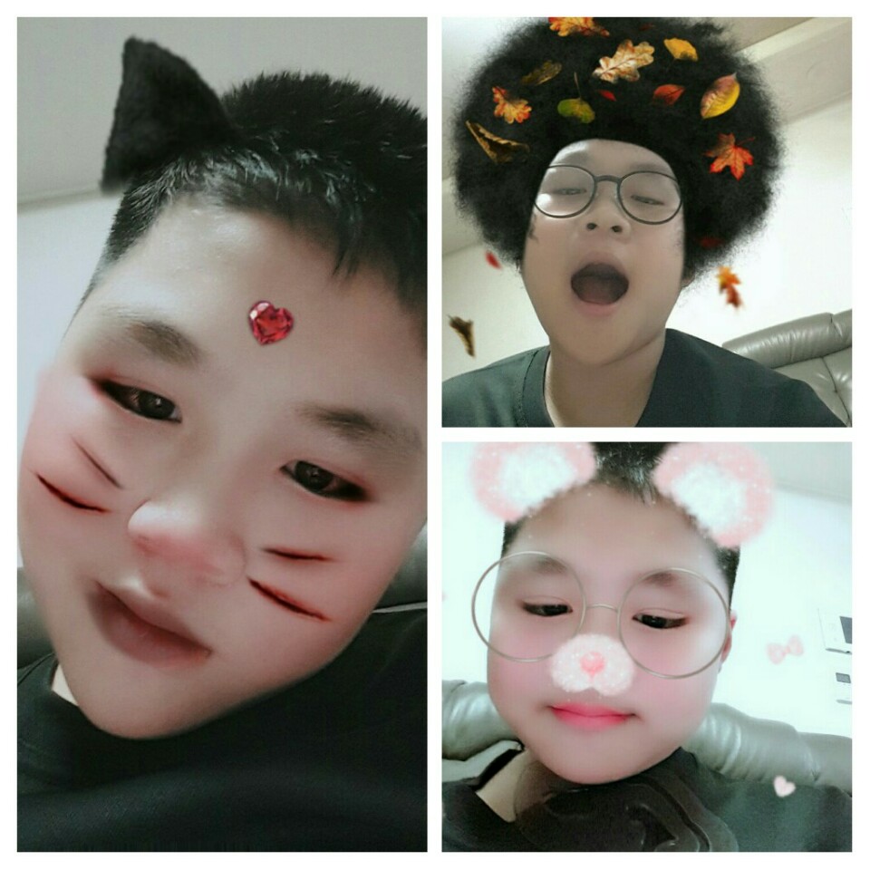 귀여운걸 만들어내는 스노우와 뷰티!