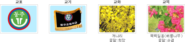 교표, 교기, 교화, 교목