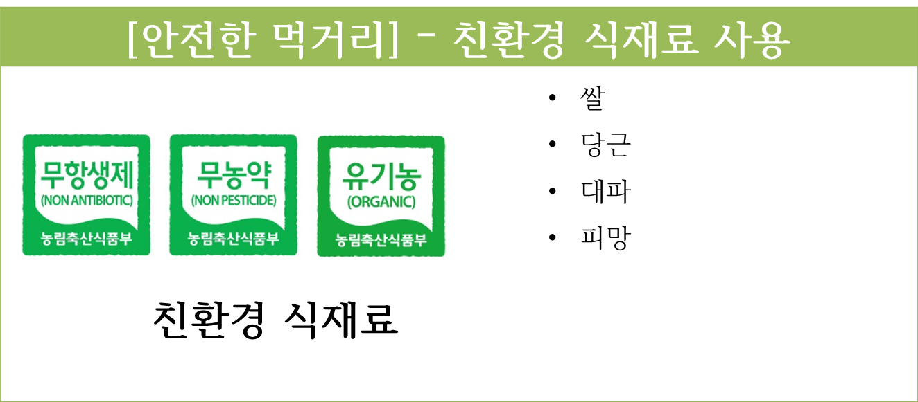 5월 1일 친환경식재료