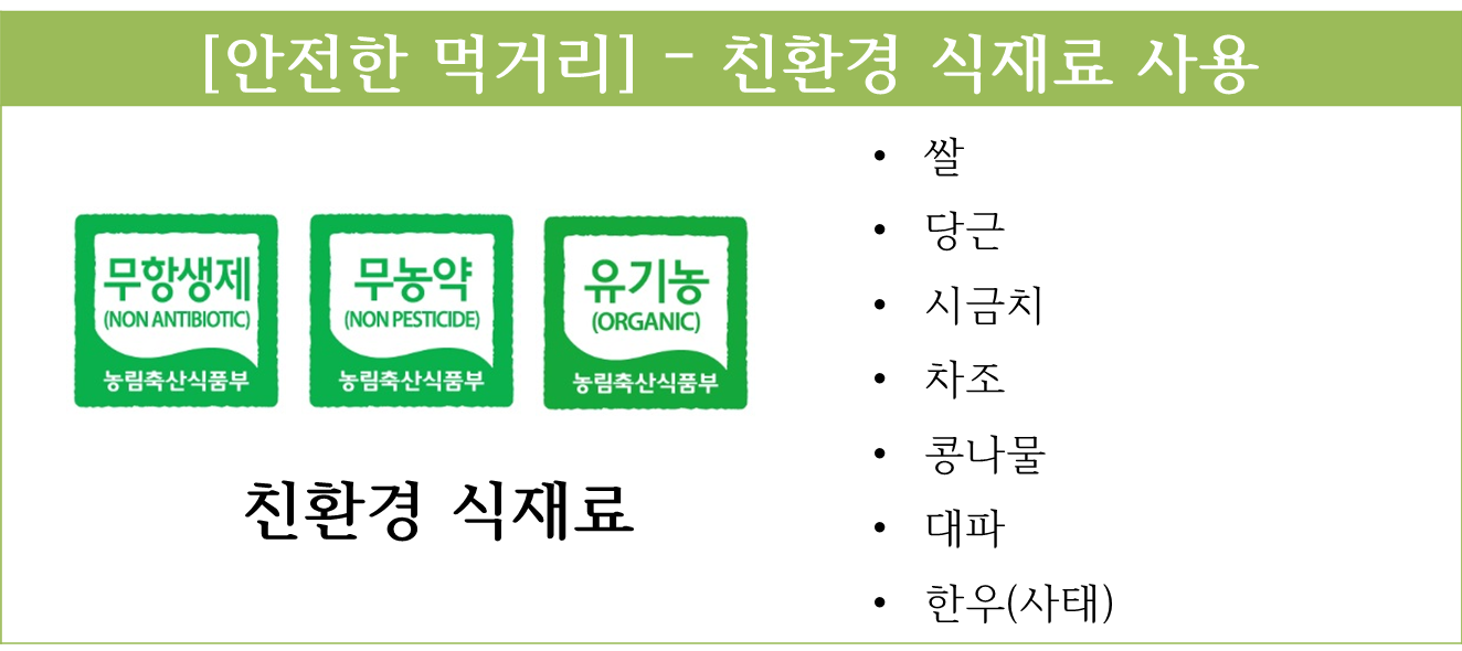 5월 7일 친환경식재료