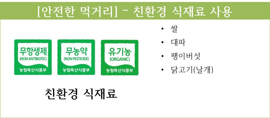 5월 8일 친환경식재료