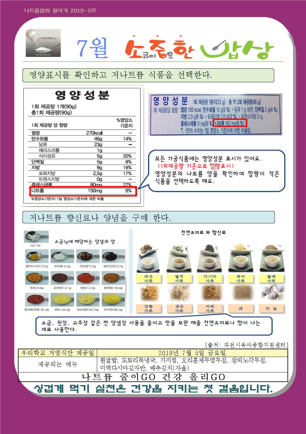 7월 나트륨 섭취 줄이기 교육자료001