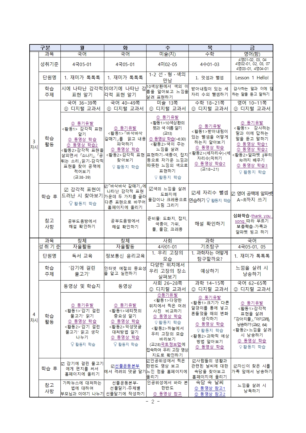 3월 4주 학습계획002