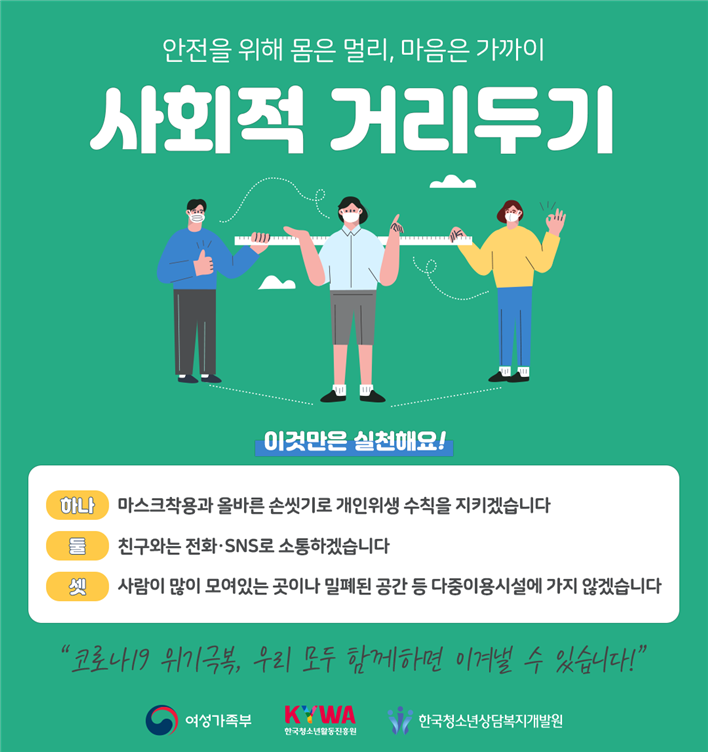 (포스터) 사회적거리두기안내문(청소년용)_1587601360715