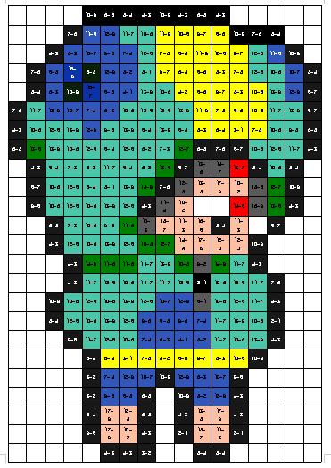 뺄셈하여 색칠하기 - 브롤스타즈