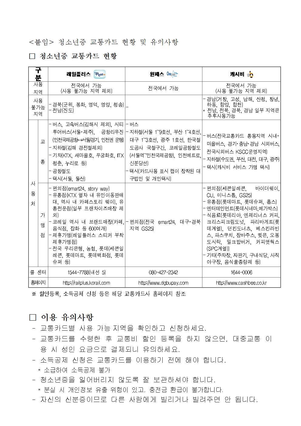 청소년증 발급 안내 가정통신문002