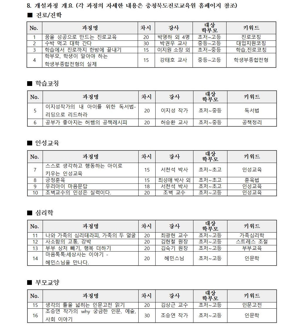 자녀공감 학부모 진로교육 원격과정 안내 가정통신문002