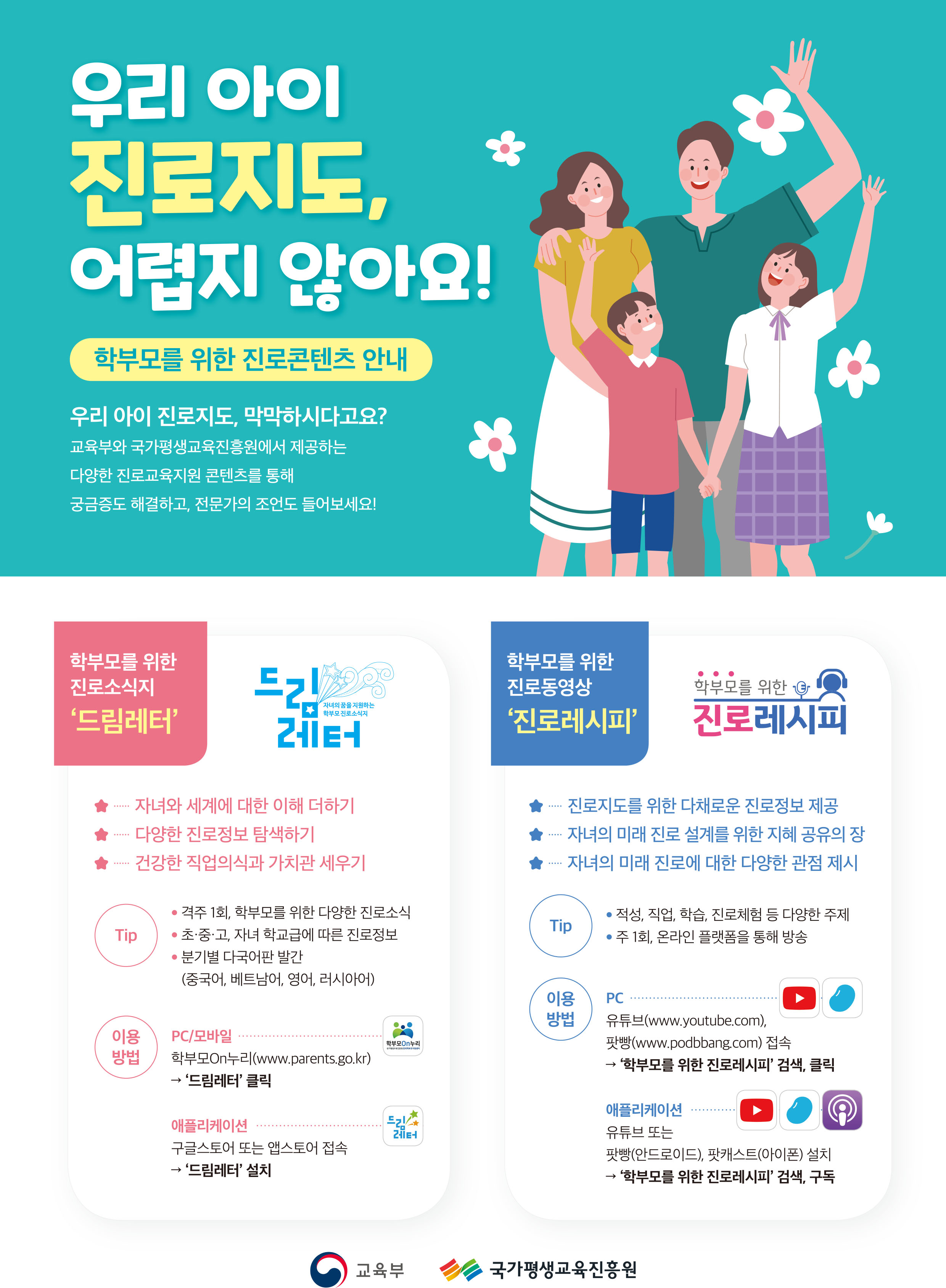 교육부 진로교육정책과_학부모 진로교육지원 콘텐츠 안내자료