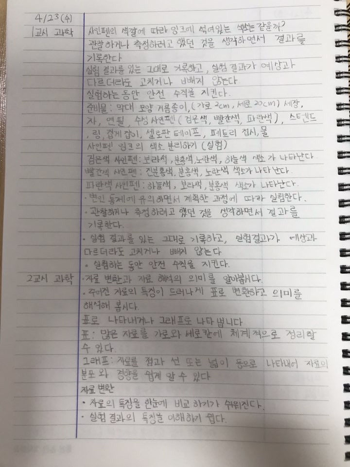 4월 22일 하루기록장1-1