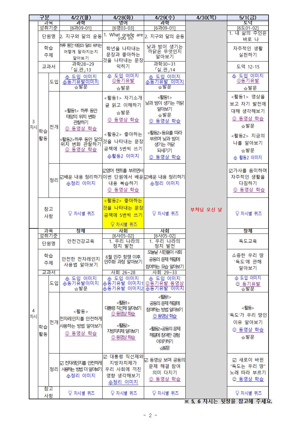 온라인 학습 계획서(4월 27~5월 1)002