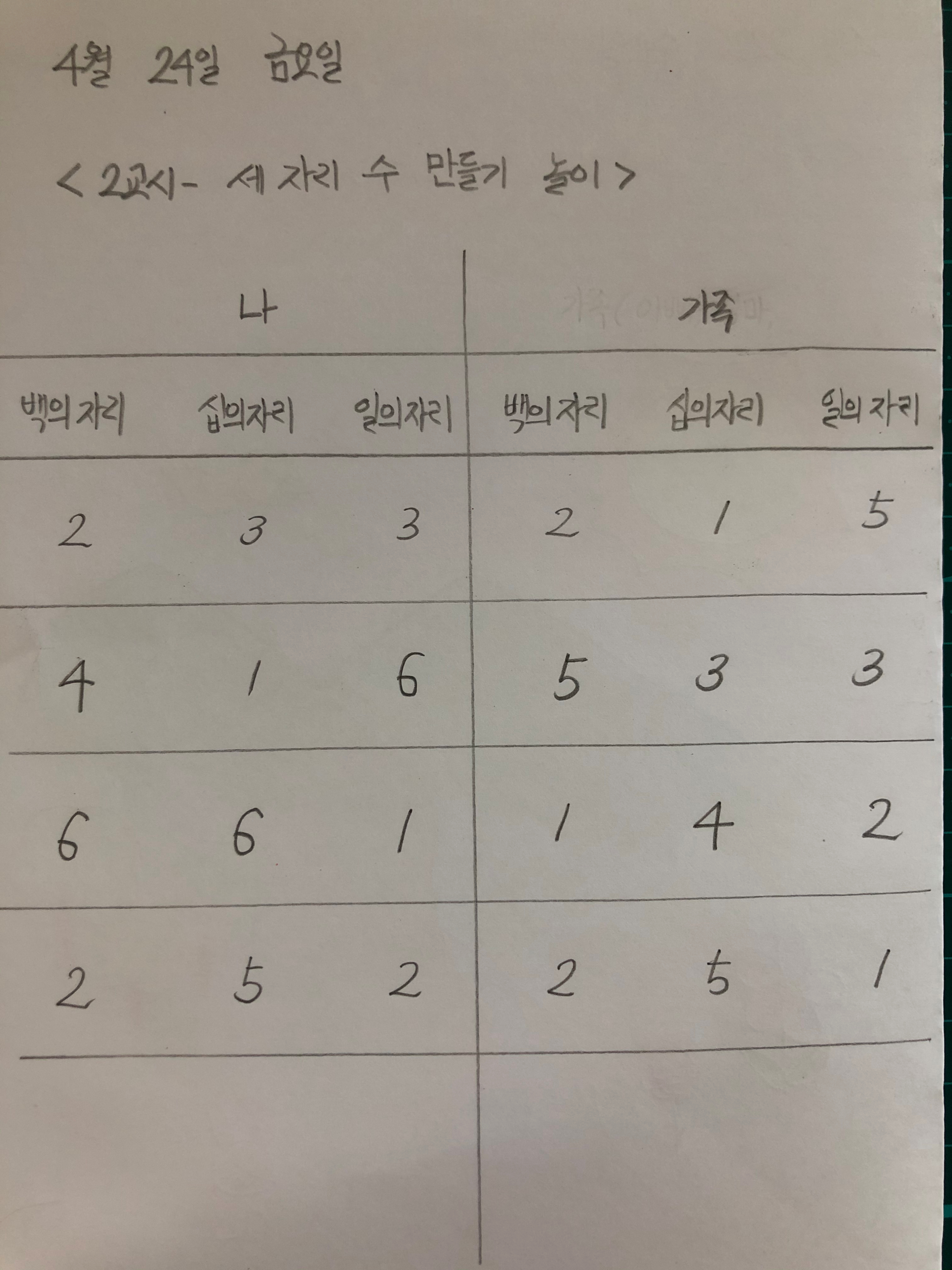 금 2교시