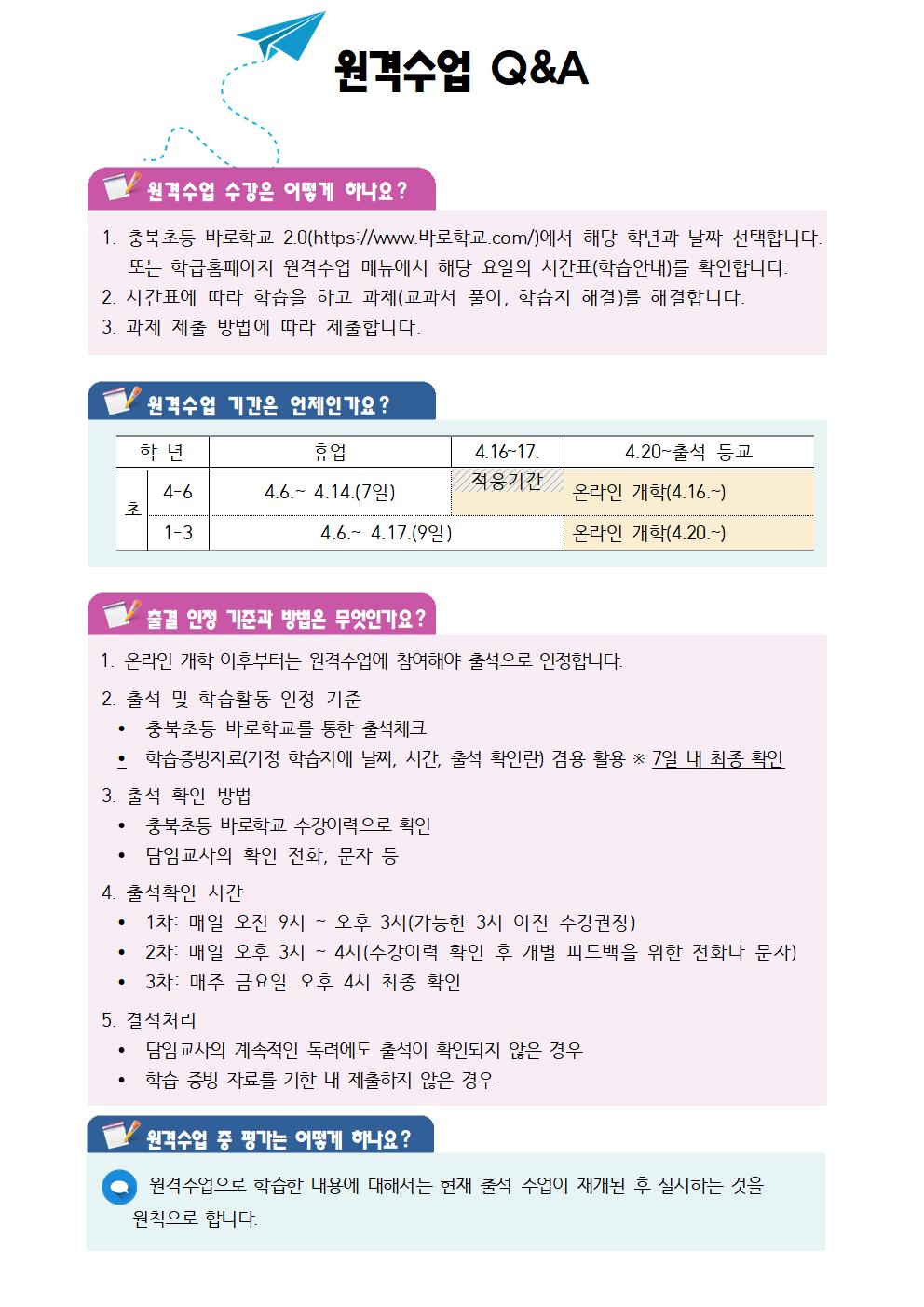 원격수업안내 가정통신문_4.9002