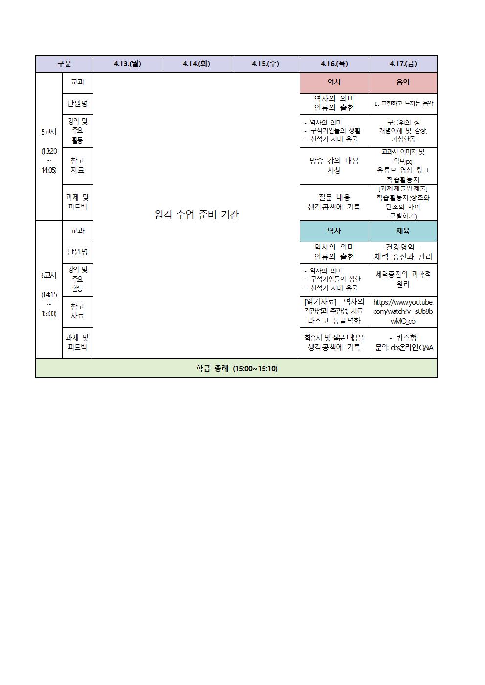 2학년 원격수업 주간학습계획(4.16.-4.24.)002