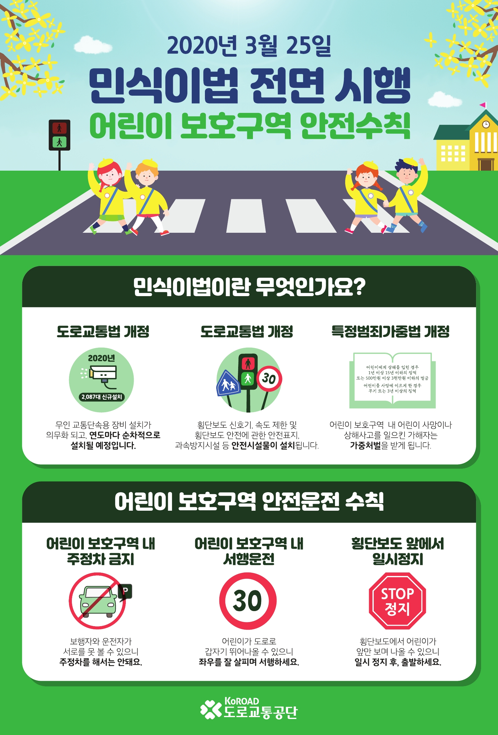 민식이법 홍보 포스터