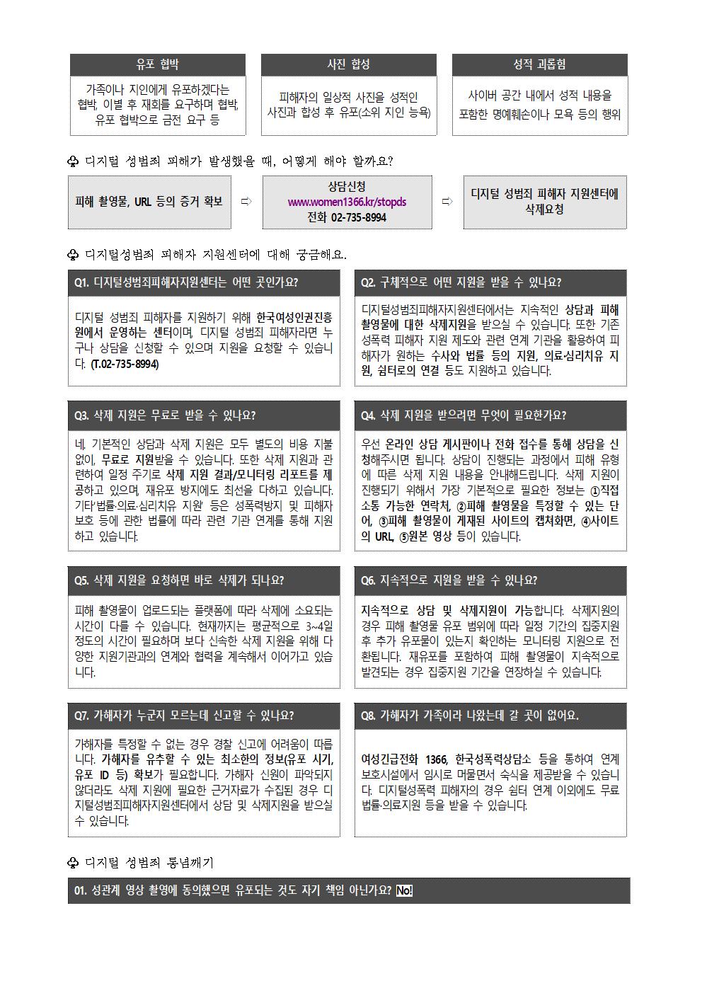 디지털 성폭력(성범죄) 예방교육 자료 안내 가정통신문002