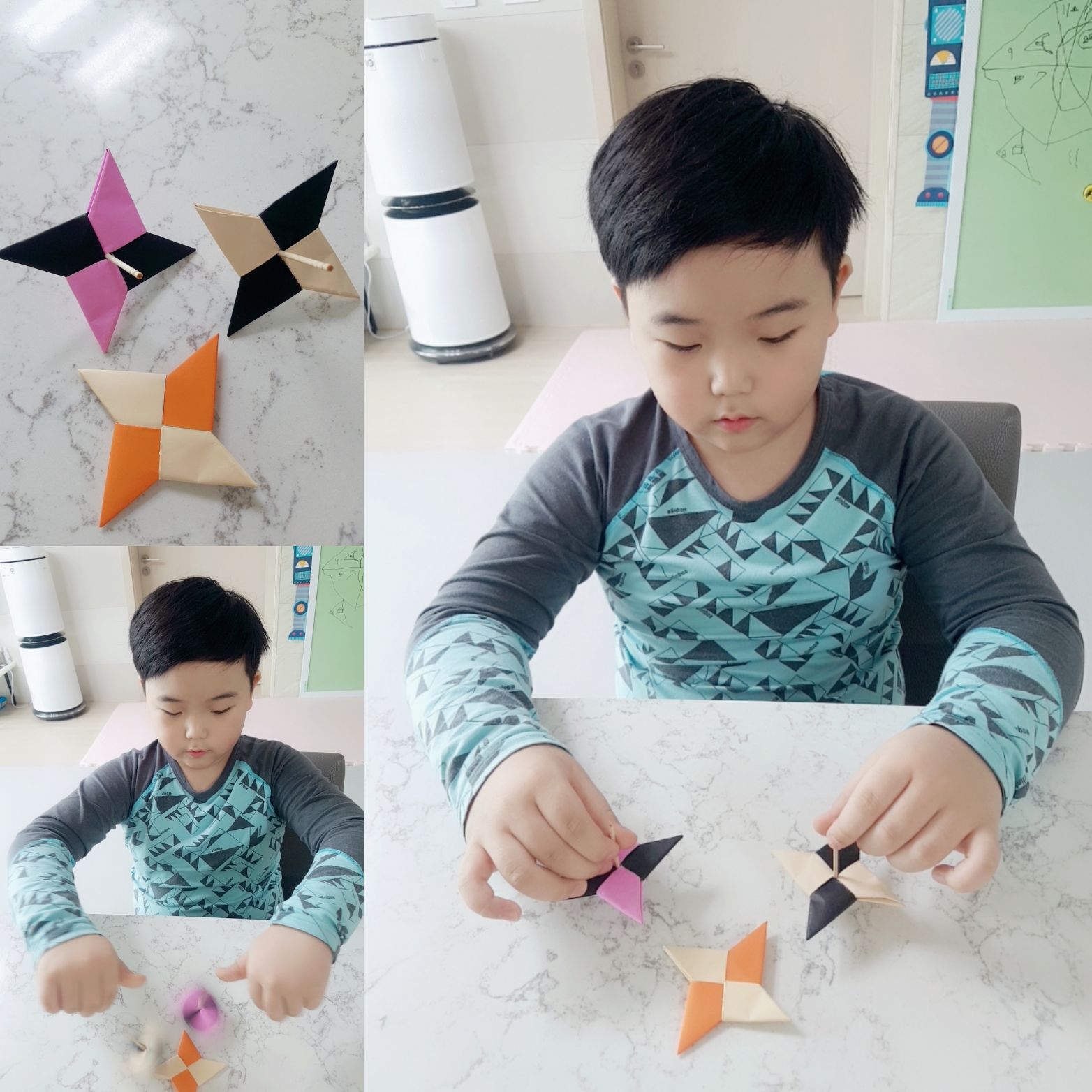 색종이 표창 만들기