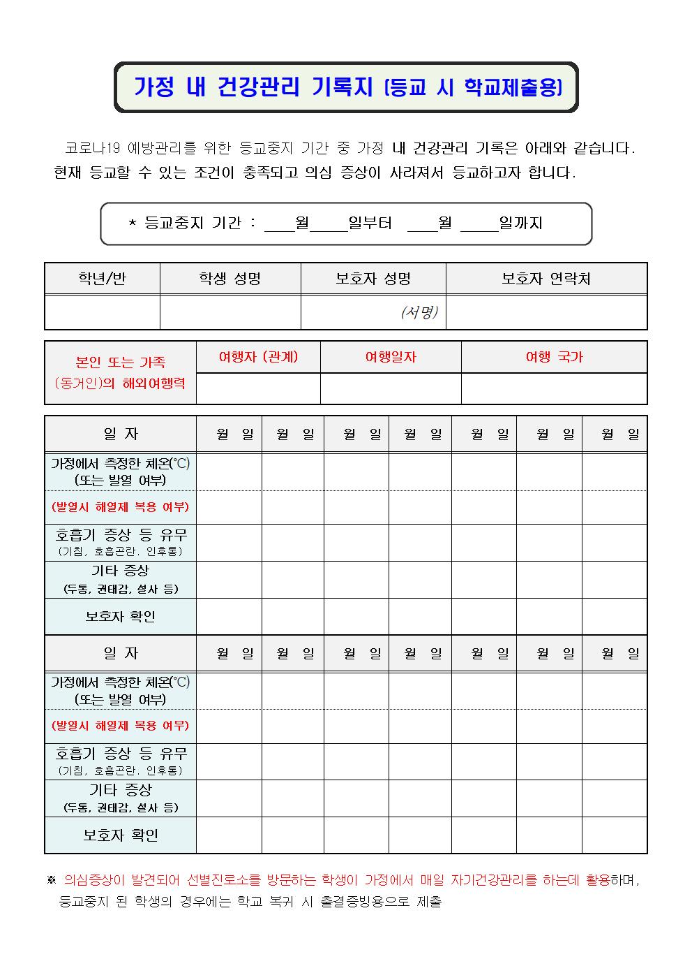 2020. 초강초 여름1호 건강소식지002