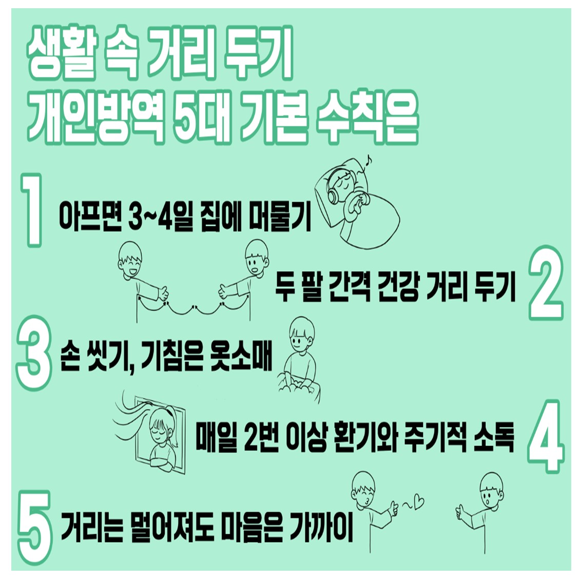 생활속거리두기5대기본수칙