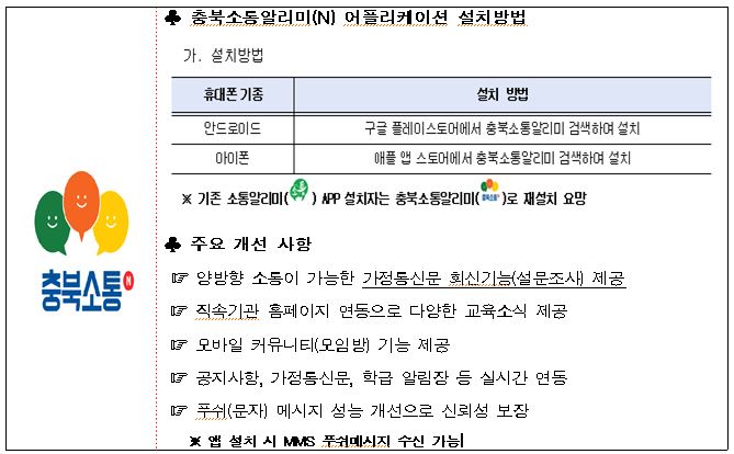 소통알리미 앱 설치방법