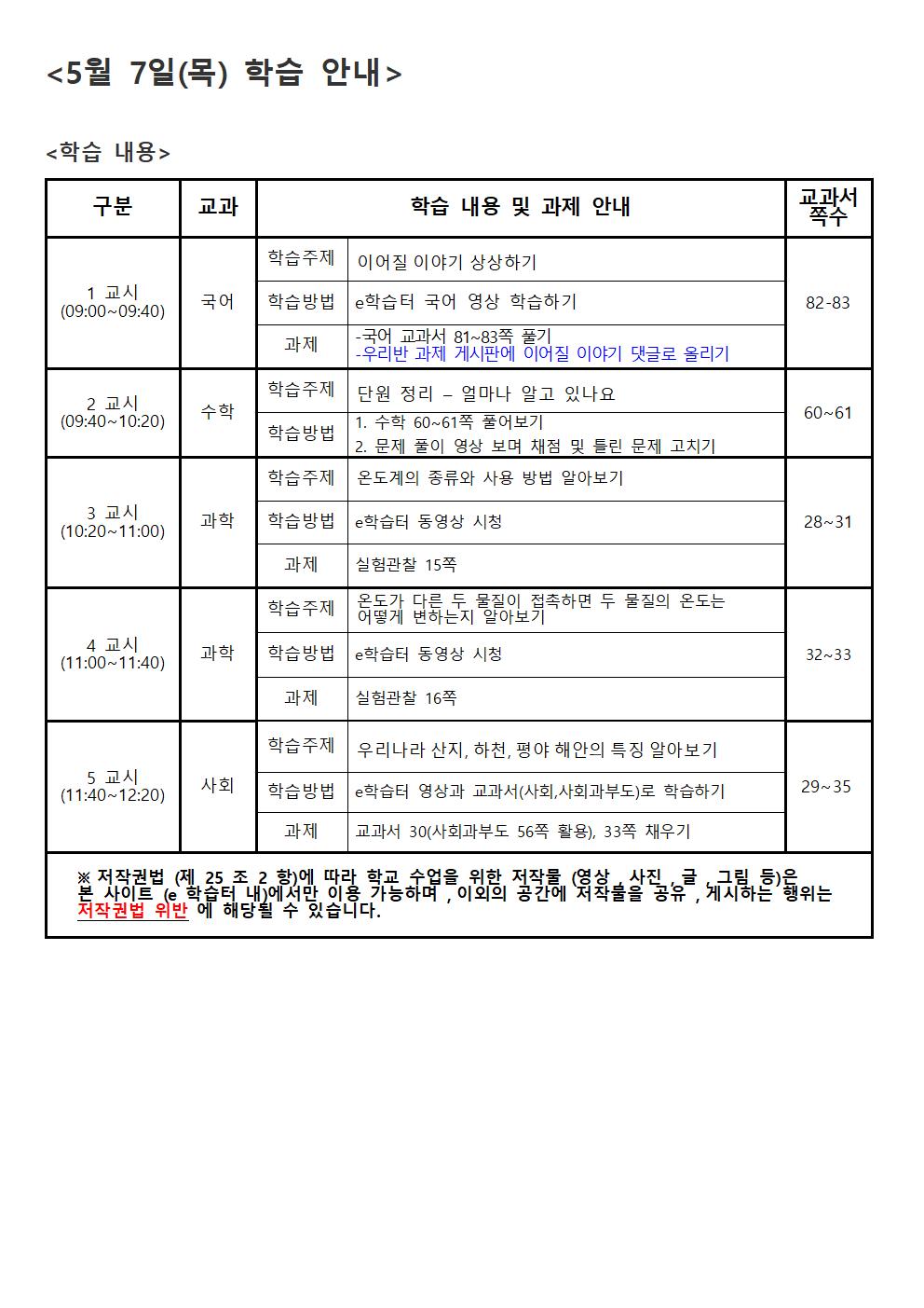 10주- 주간학습 안내- 알림장용(2)003