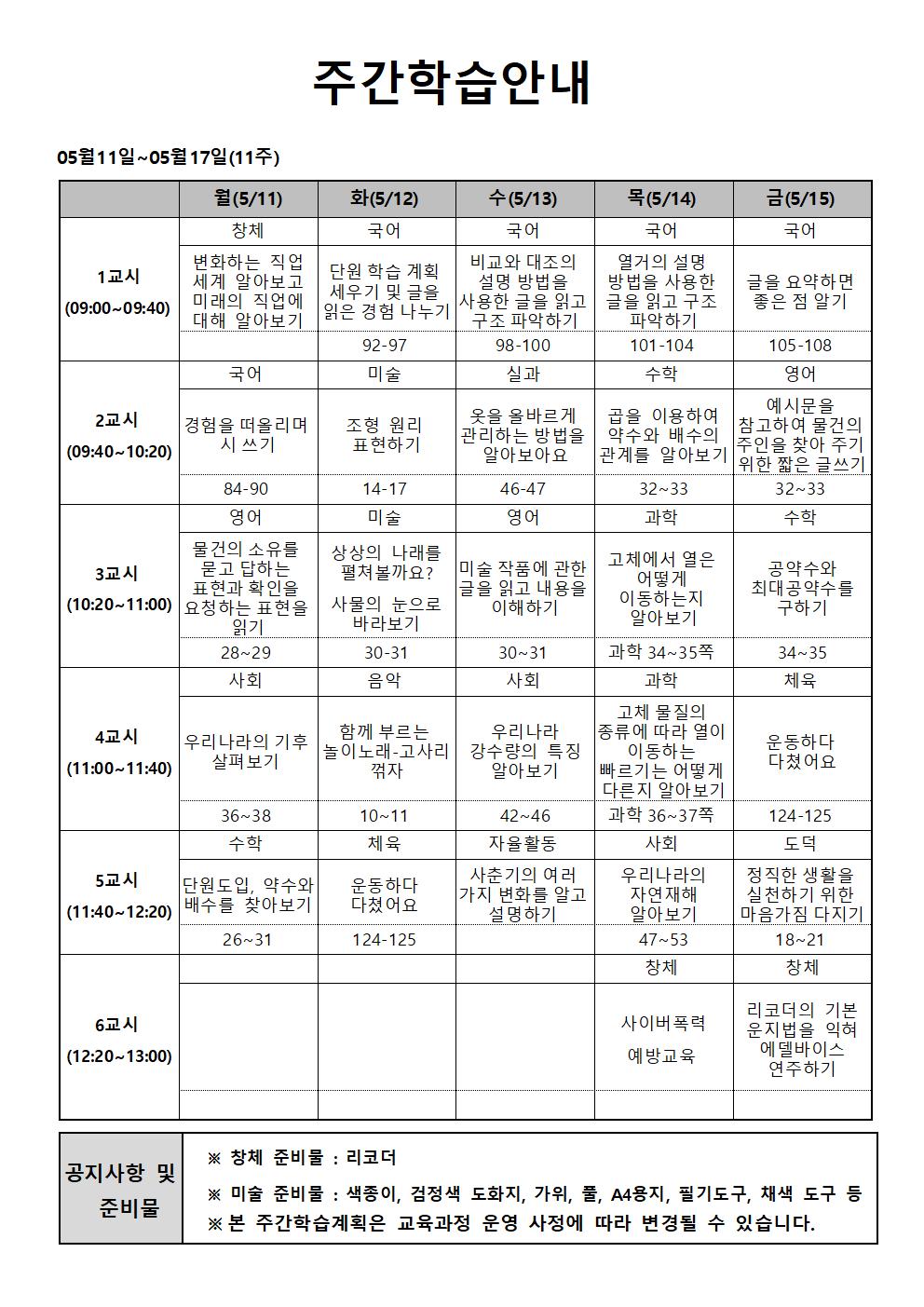 11주-주간학습안내-홈페이지 안내용001