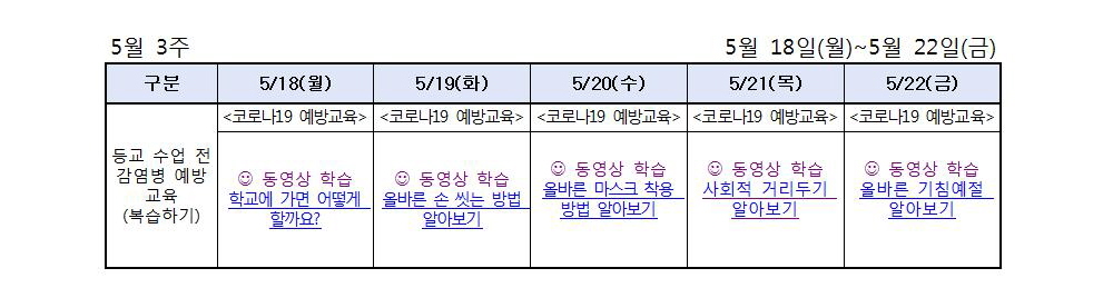 [2학년]5월 3주 원격수업 주간학습계획003