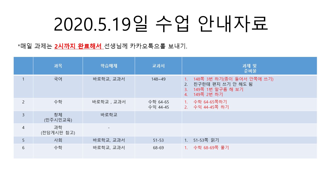 5.19 수업자료 안내