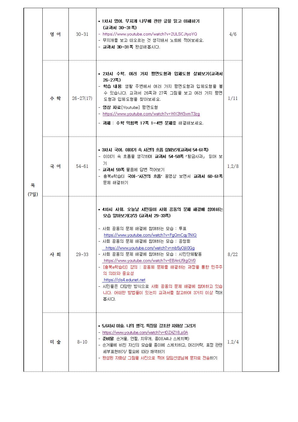 6학년1반_ 5월 4일 - 5월 8일(4주)002