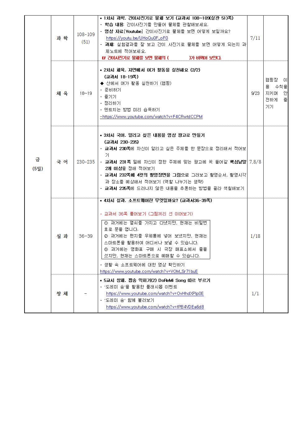 6학년1반_ 6월 1일 - 6월 5일(8주)005