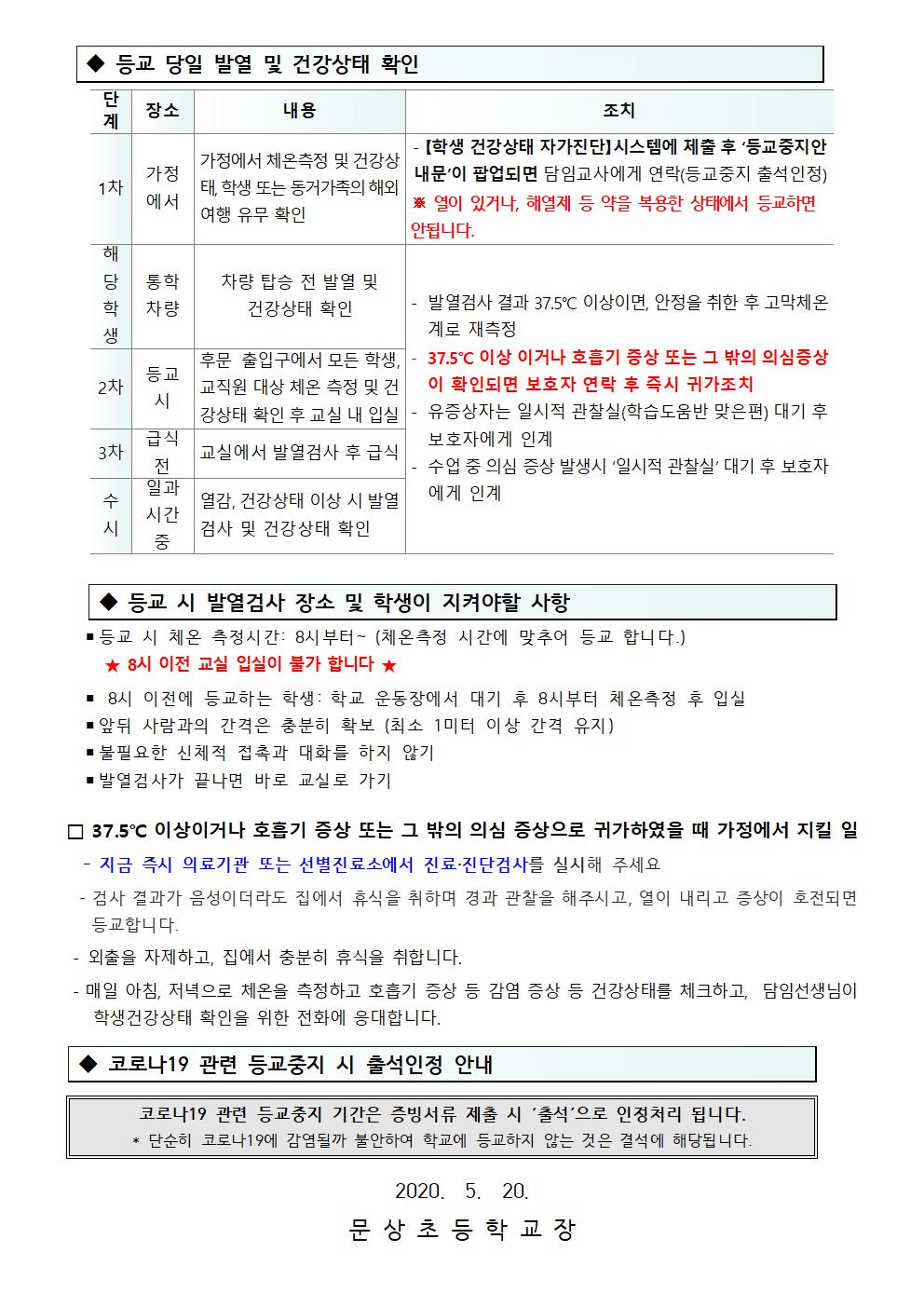 가정통신문(코로나19 감염병 예방을 위한 안내문)002