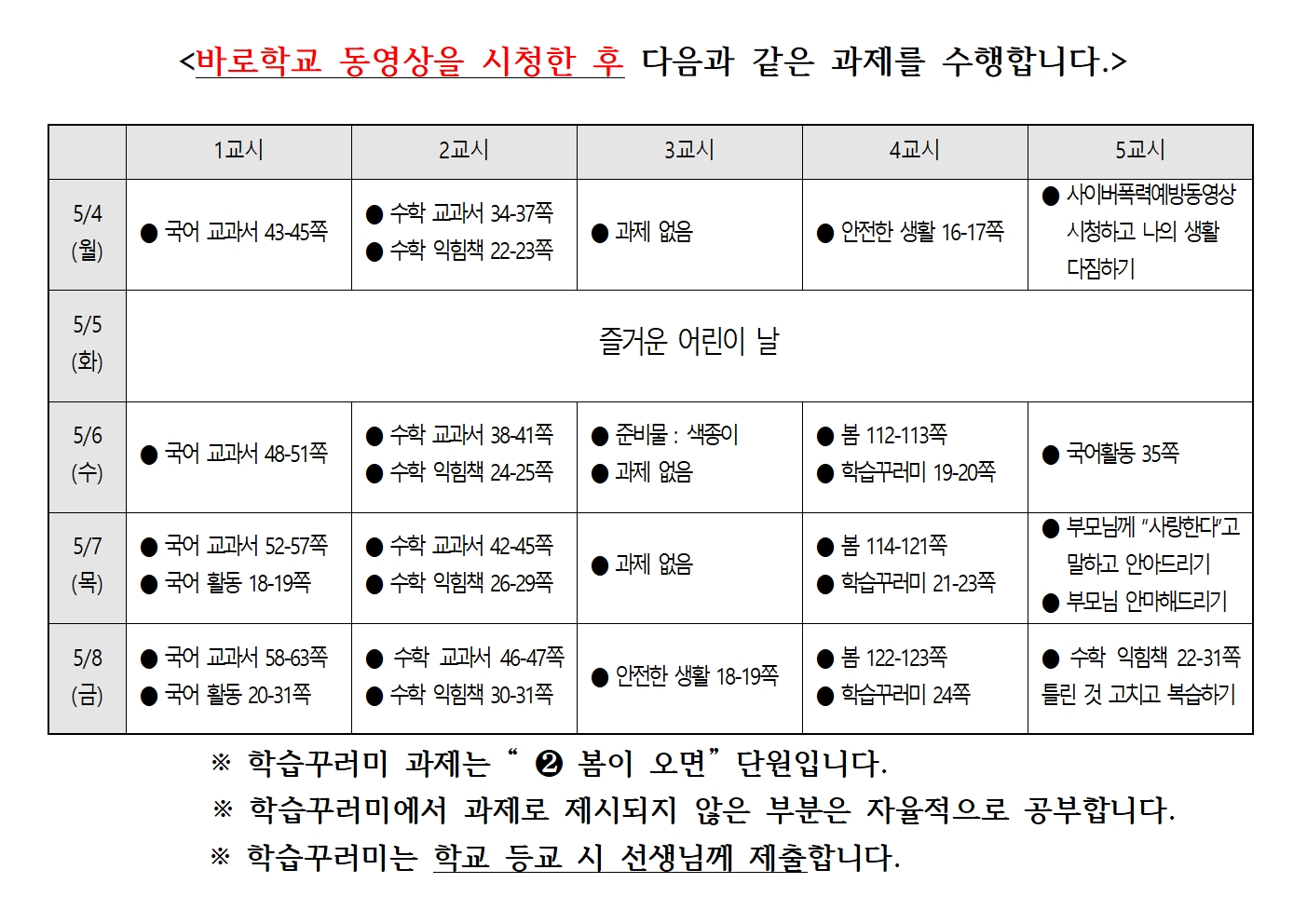 온라인 개학 일주일 과제 3주차001